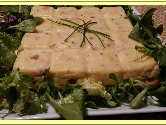 Quiche sans pâte au jambon et comté