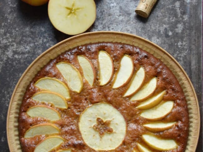 Gâteau Pommes et Caramel au beurre salé