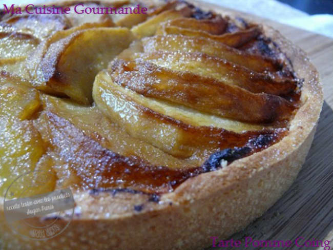 Tarte Pomme Coing et un soupçon de Tonka