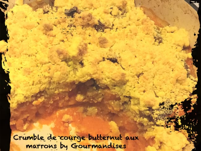 Crumble de butternut aux marrons