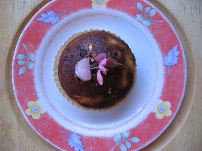 Muffins à la vanille et dragées au chocolat