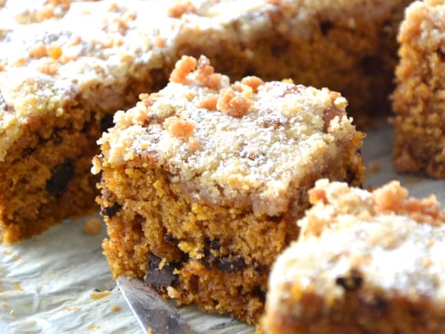 Crumb cake au butternut et pépites de chocolat