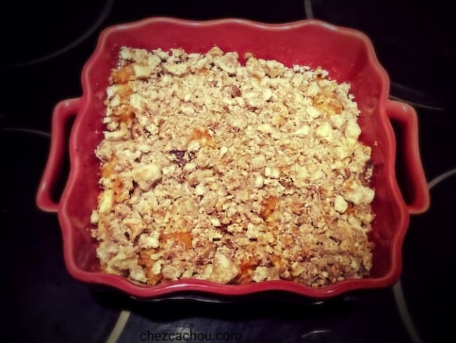 Crumble de potimarron aux châtaignes