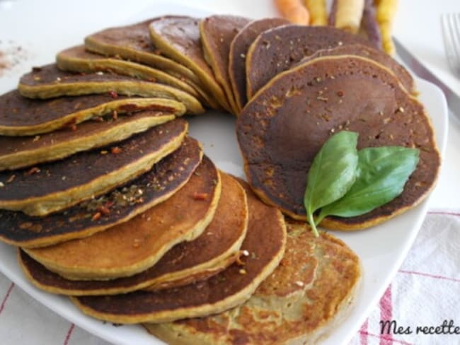 Galette au navet et carotte de couleur