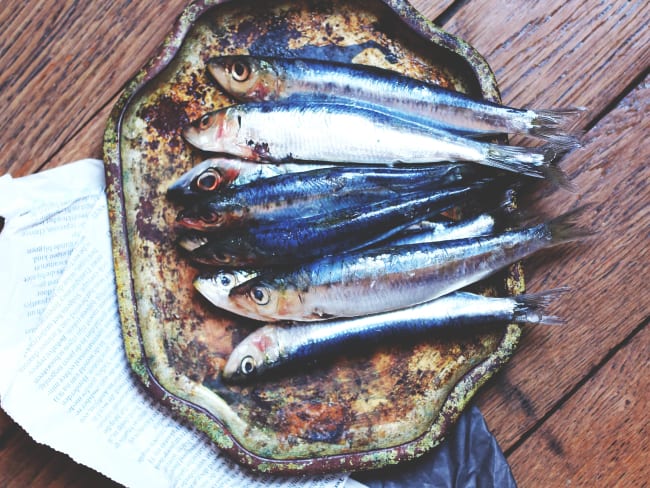 Galettes de sardine et velouté de brocolis