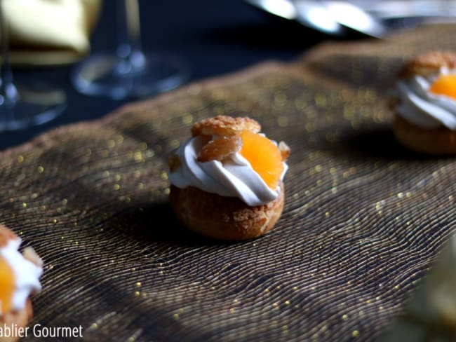 Les choux de Nina Métayer pour Noël (mandarine, marron, cognac)