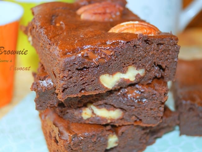 Brownie sans beurre à l'avocat