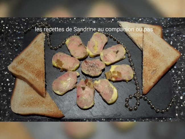 Foie gras maison à l'Armagnac, ananas, papaye