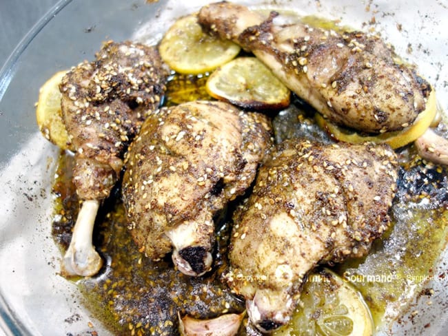 Poulet au zaatar et au sumac comme au Liban