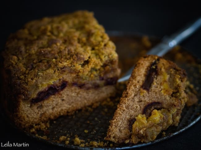 Crazy Streusel aux oranges, dattes, fleur d’oranger et cannelle