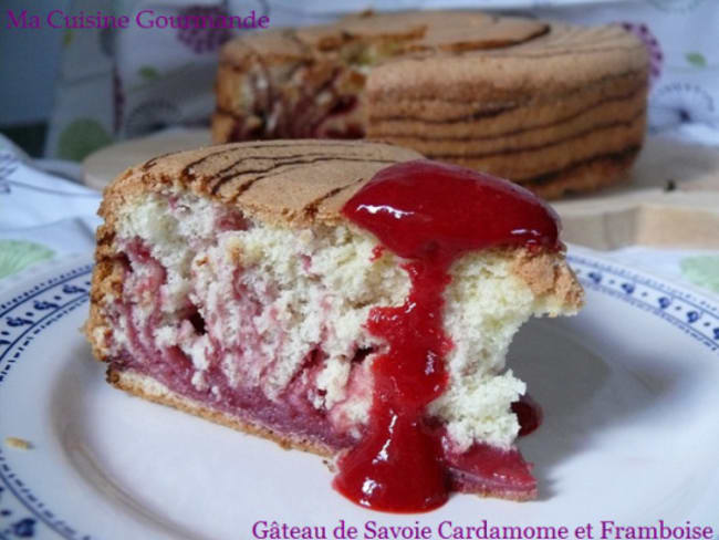 Gâteau de Savoie Cardamome et Framboise