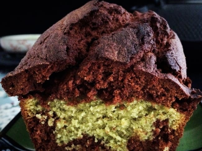 Cake Matcha chocolat