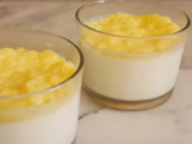 Panna cotta à l'orange