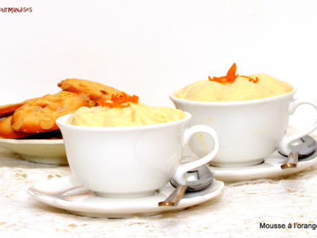 Mousse à l’orange sanguine.