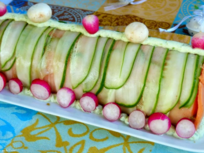 La bûche salée saumon et avocat de Jean-François Piège