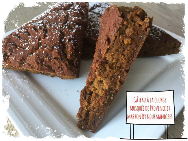 Gâteau à la courge musquée de Provence et marrons