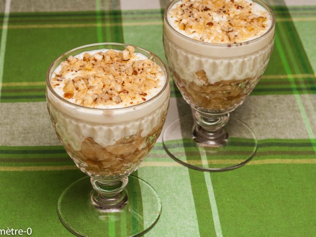 Trifle aux poires et aux noisette grillées