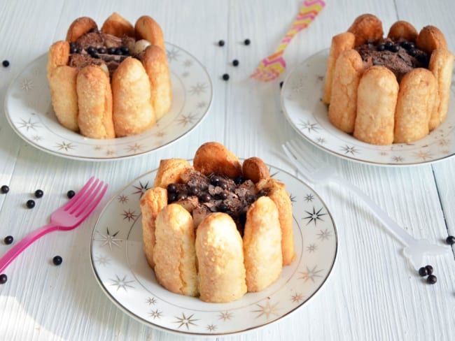 Mini charlottes poire chocolat