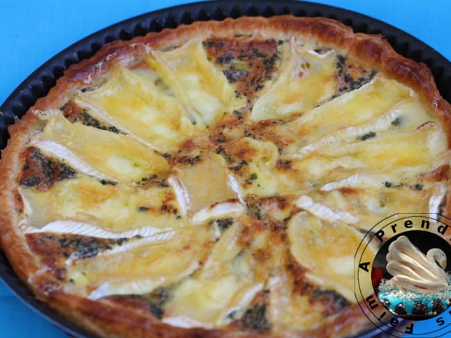 Quiche aux poireaux et brie