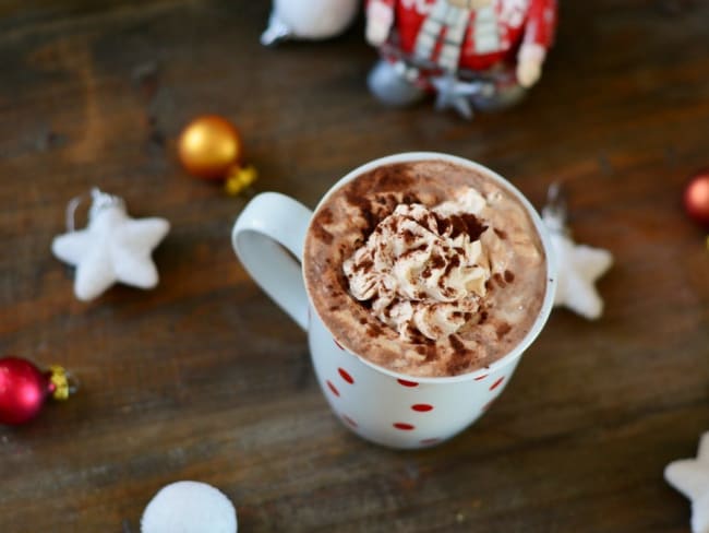 Chocolat chaud gourmand de Noël au Valrhona