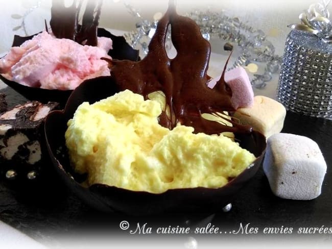 MOUSSES GOURMANDES AUX CHAMALLOWS & LEURS COUPELLES