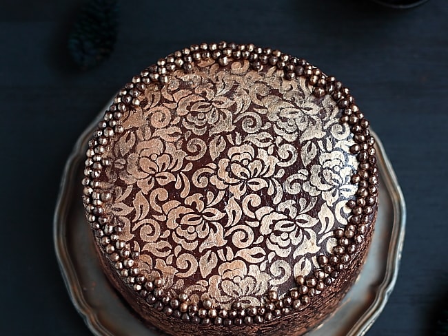 Layer Cake de fête chocolat café