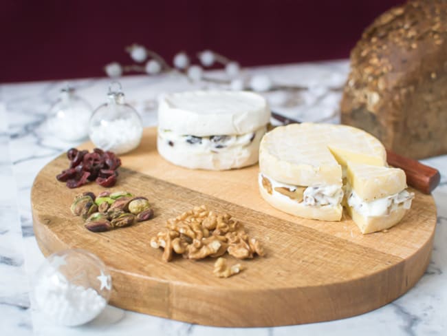 Les fromages surprises cranberries, pistaches, noix et graines de lin