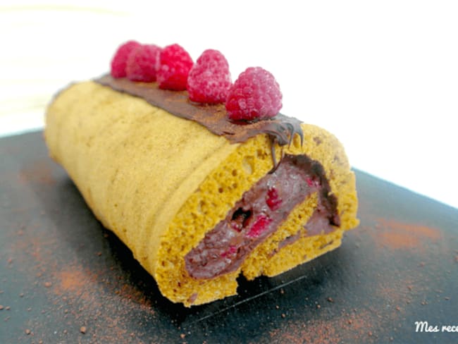 Roulé à la betterave et cacao à la framboise - Mes recettes Healthy