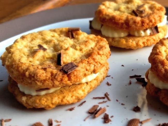 Galettes suédoises, cream cheese chocolat blanc