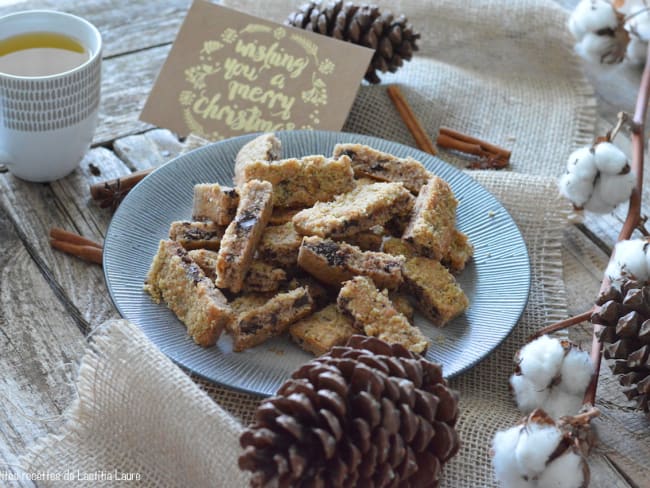 Bâtonnets moelleux aux noix et chocolat