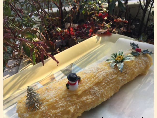 Bûche au lemon curd