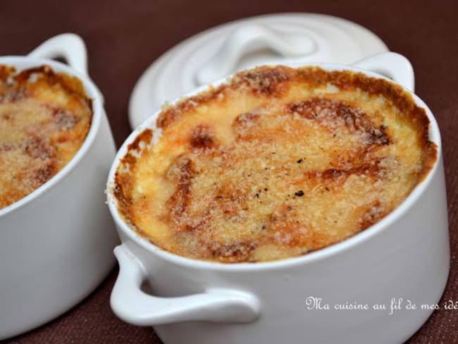 Petits gratins de pomme de terre au parmesan