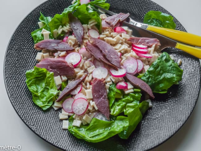 Salade de crozets au magret fumé