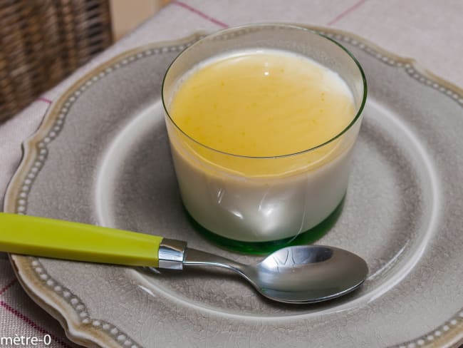 Panna cotta au sirop de mandarine