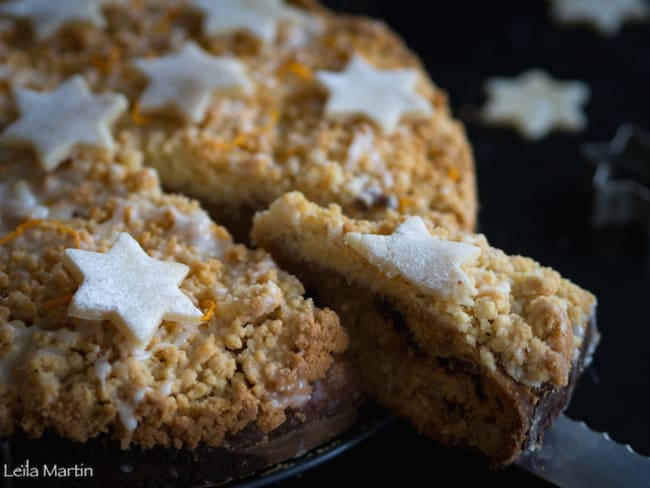 Crazy Streusel de Noël aux fruits confits, épices, agrumes et pâte d’amande – je vais vous cuisiner