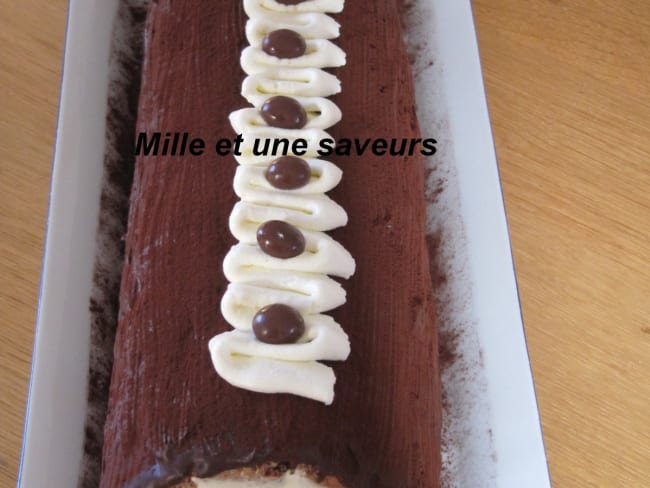 bûche tiramisu