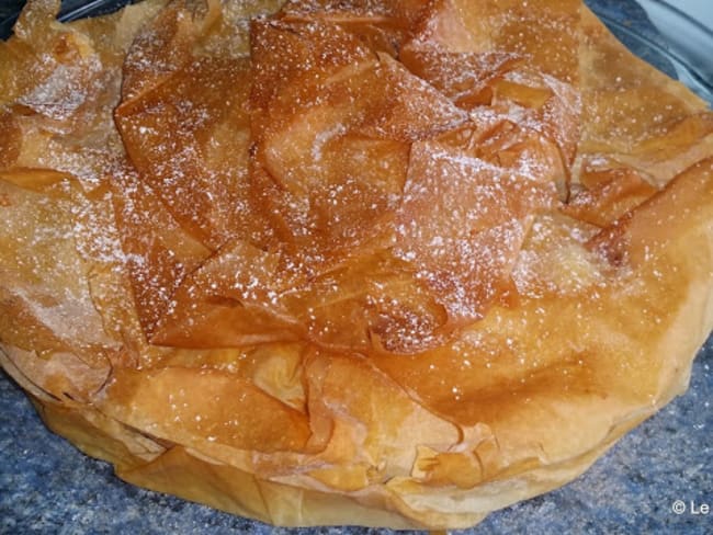 Croustade aux pommes à la pâte filo