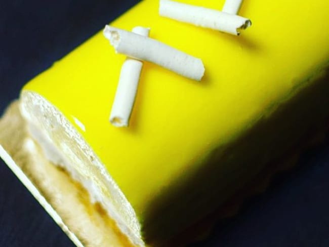 Bûche comme une tarte citron meringuée