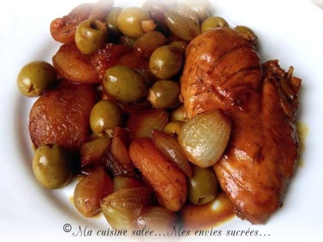 FILETS DE POULET & OLIVES-ABRICOTS