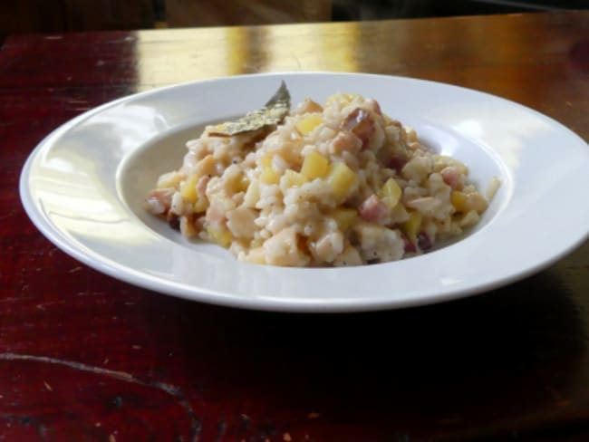 Risotto aux coings et pommes de terre