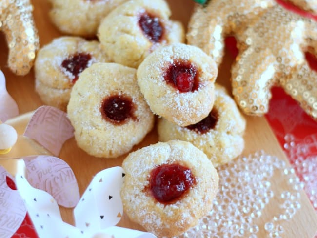 Bredeles à la confiture d'airelles