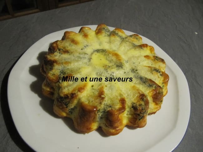 Quiche brocolis, saumon fumé sans pâte