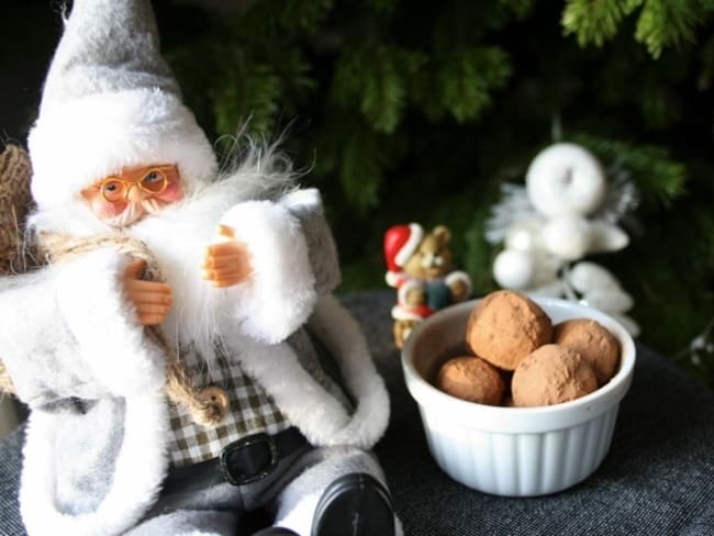 Truffes sans gluten au caramel à la noix de coco pour les fêtes