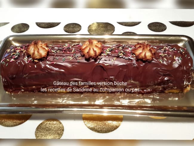 Gâteau des familles façon bûche