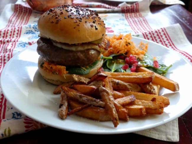 Burgers agneau et halloumi