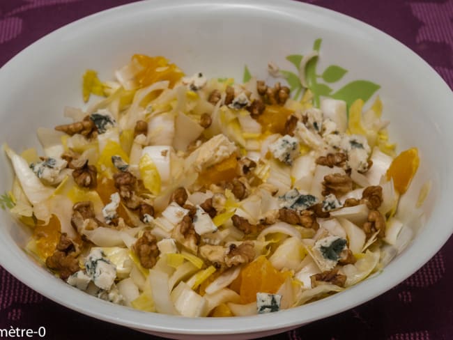 Salade d'endives aux oranges et noix