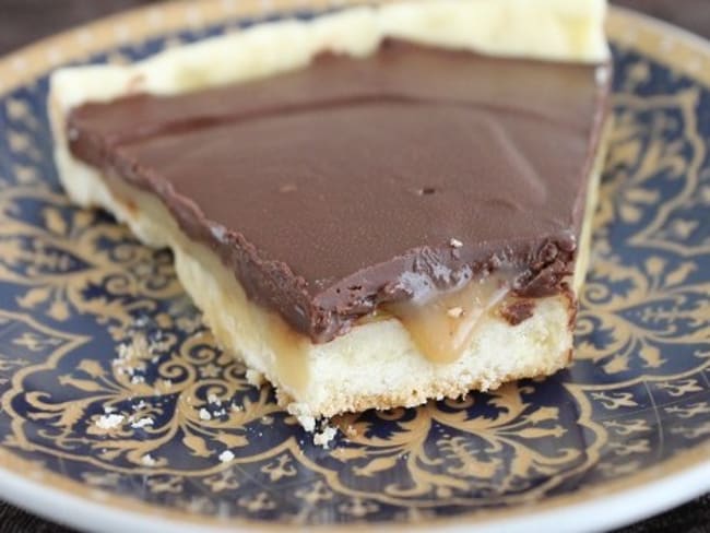 Tarte chocolat caramel