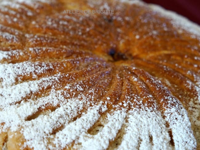 Galette feuilletée, frangipane au pralin