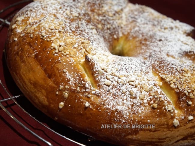 Couronne des rois à la fleur d'oranger - Atelier de Brigitte (Gironde 33230 COUTRAS, LIBOURNE, SAINT-DENIS de PILE, SAINT-SEURIN/L'ISLE) cuisine, recettes, partages,