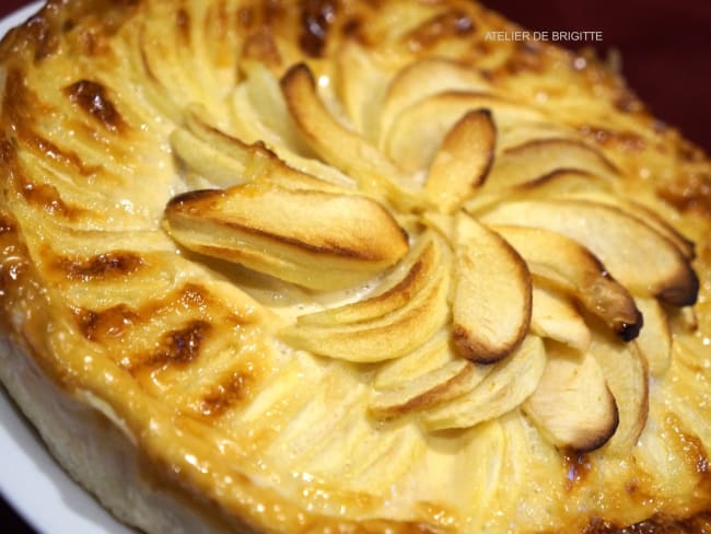 Tarte aux Pommes et Caramel - Atelier de Brigitte (Gironde 33230 COUTRAS, LIBOURNE, SAINT-DENIS de PILE, SAINT-SEURIN/L'ISLE) cuisine, recettes, partages,